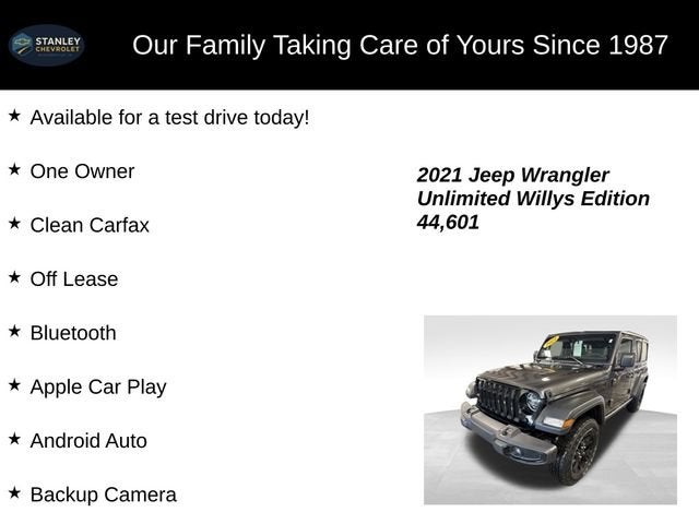 2021 Jeep Wrangler Unlimited Willys