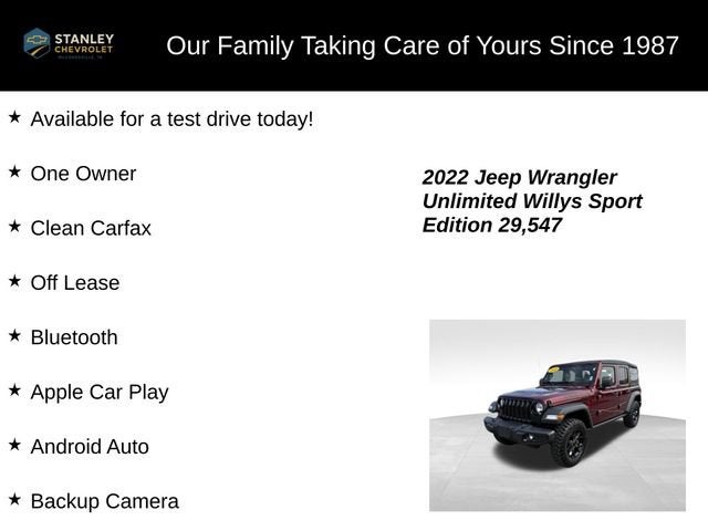 2022 Jeep Wrangler Unlimited Willys Sport