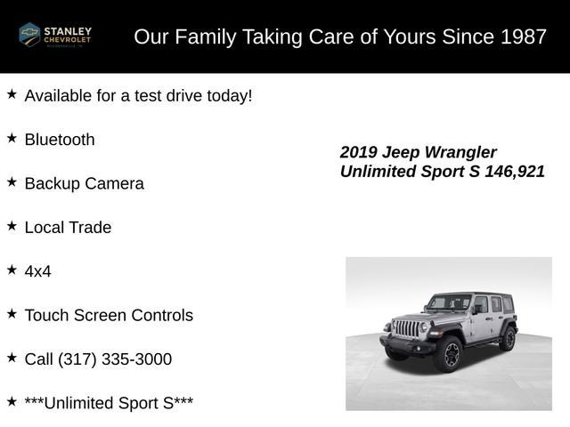 2019 Jeep Wrangler Unlimited Sport S