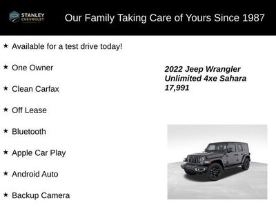 2022 Jeep Wrangler 4xe Unlimited Sahara
