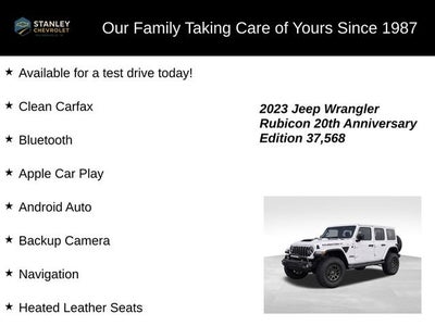 2023 Jeep Wrangler Rubicon 20th Anniversary