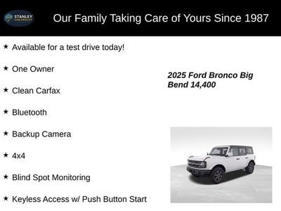 2025 Ford Bronco Big Bend