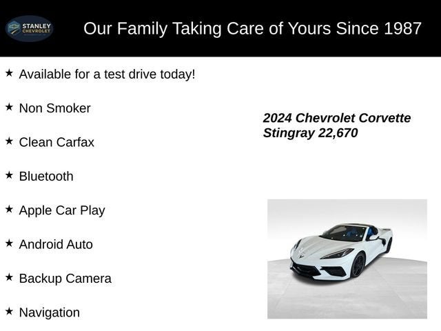 2024 Chevrolet Corvette Stingray 3LT