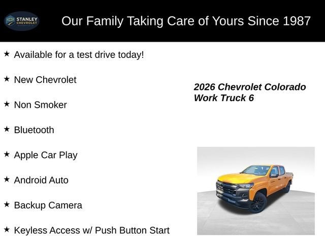 2026 Chevrolet Colorado WT