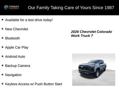 2026 Chevrolet Colorado WT