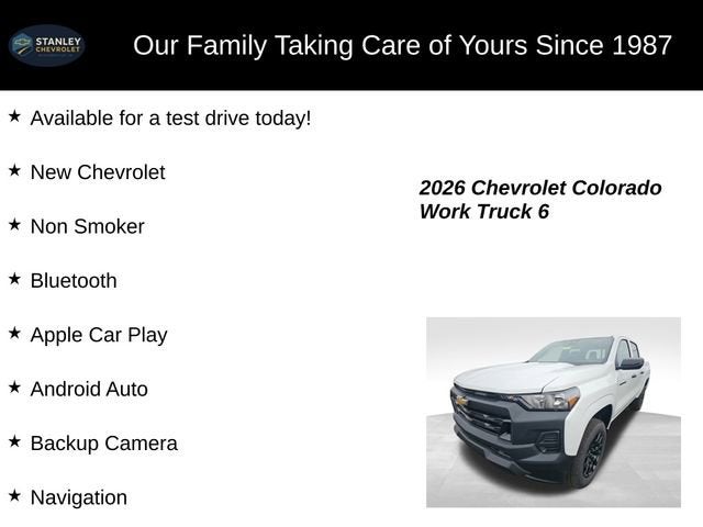 2026 Chevrolet Colorado WT