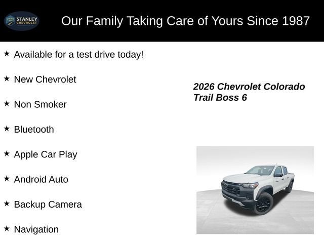 2026 Chevrolet Colorado Trail Boss