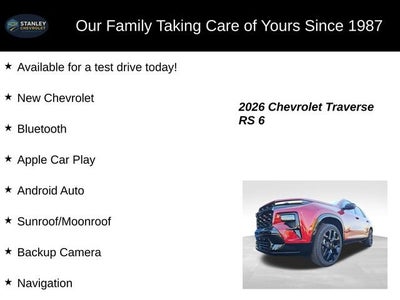 2026 Chevrolet Traverse RS