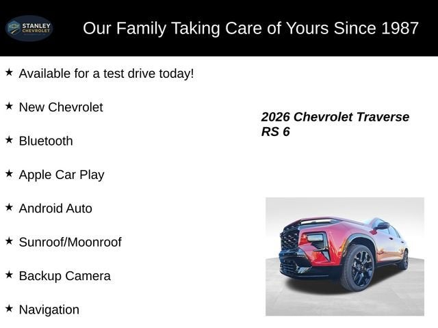 2026 Chevrolet Traverse RS