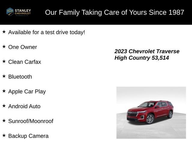 2023 Chevrolet Traverse High Country