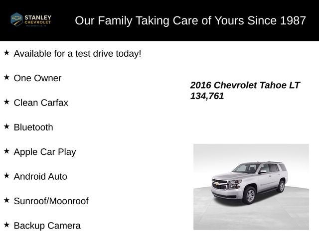 2016 Chevrolet Tahoe LT