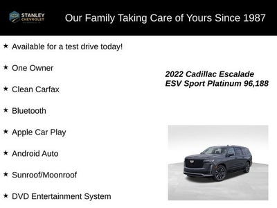 2022 Cadillac Escalade ESV Sport Platinum