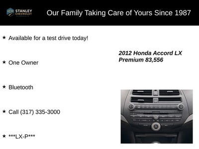 2012 Honda Accord Sdn LX Premium
