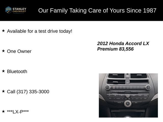 2012 Honda Accord Sdn LX Premium