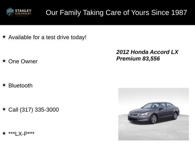 2012 Honda Accord Sdn LX Premium