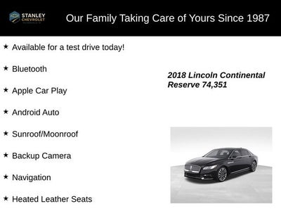 2018 Lincoln Continental Reserve