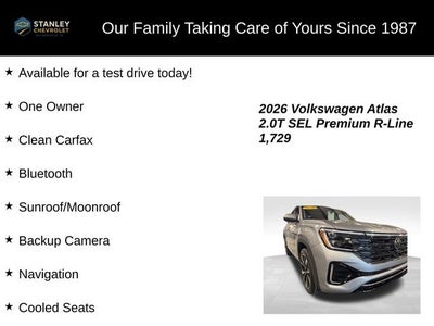 2026 Volkswagen Atlas 2.0T SEL Premium R-Line