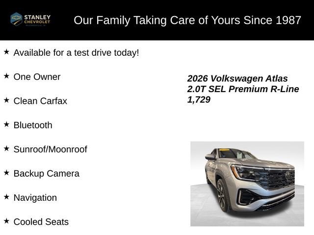 2026 Volkswagen Atlas 2.0T SEL Premium R-Line