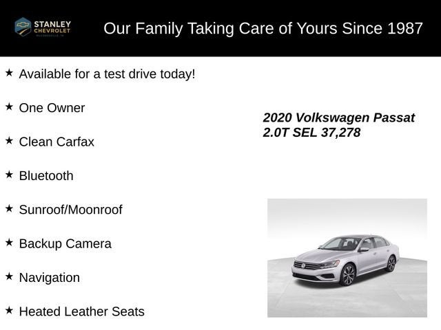 2020 Volkswagen Passat 2.0T SEL