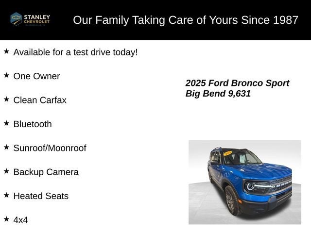 2025 Ford Bronco Sport Big Bend