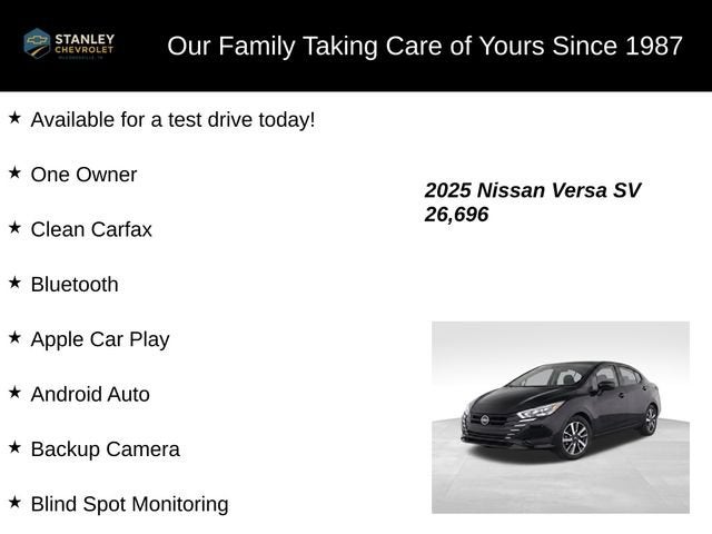 2025 Nissan Versa SV