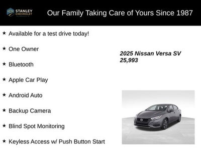 2025 Nissan Versa SV