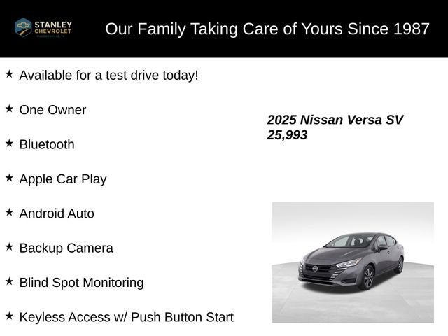 2025 Nissan Versa SV