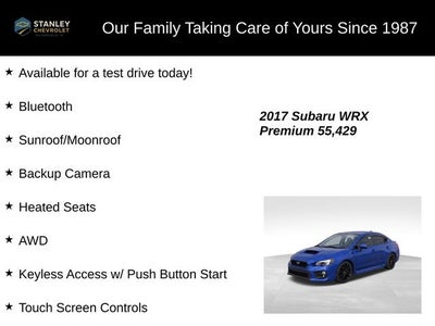 2017 Subaru WRX Premium